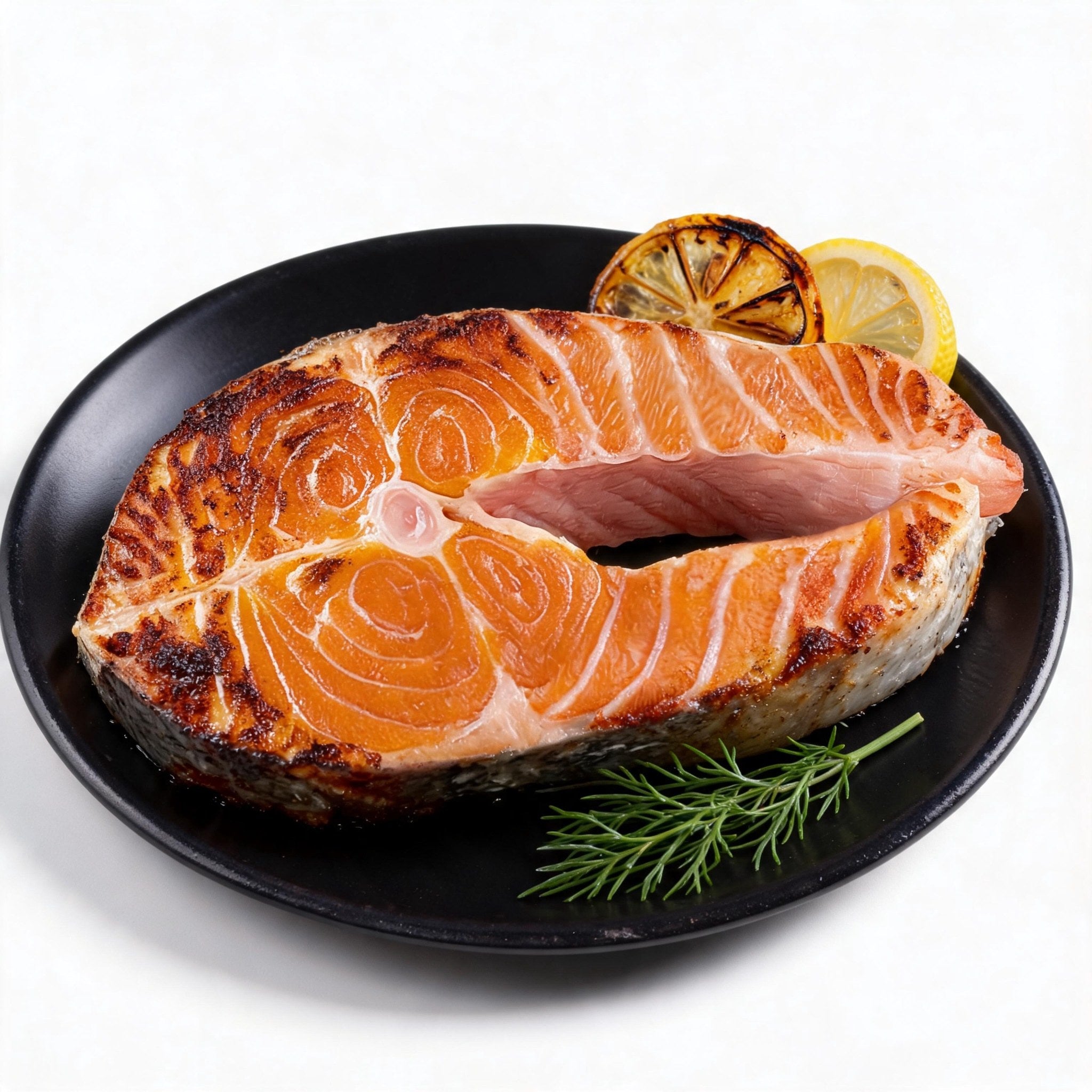Premium Fresh Salmon Steak | Raw & Grilled Ready-to-Cook Omega-3 Rich Seafood